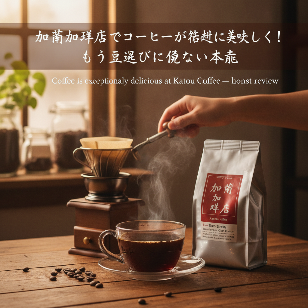 加藤珈琲店でコーヒーが格段に美味しく！もう豆選びに迷わない本音