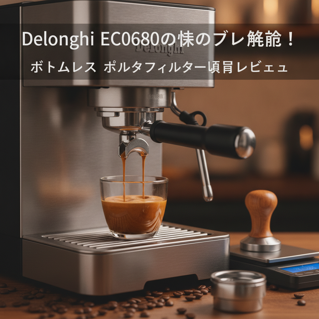 Delonghi EC0680の味のブレ解消！ボトムレス ポルタフィルター導入レビュー